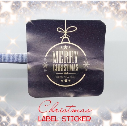 

Christmas Sticker Label Stiker Ucapan Natal Tempelan Hadiah 6 cm v08