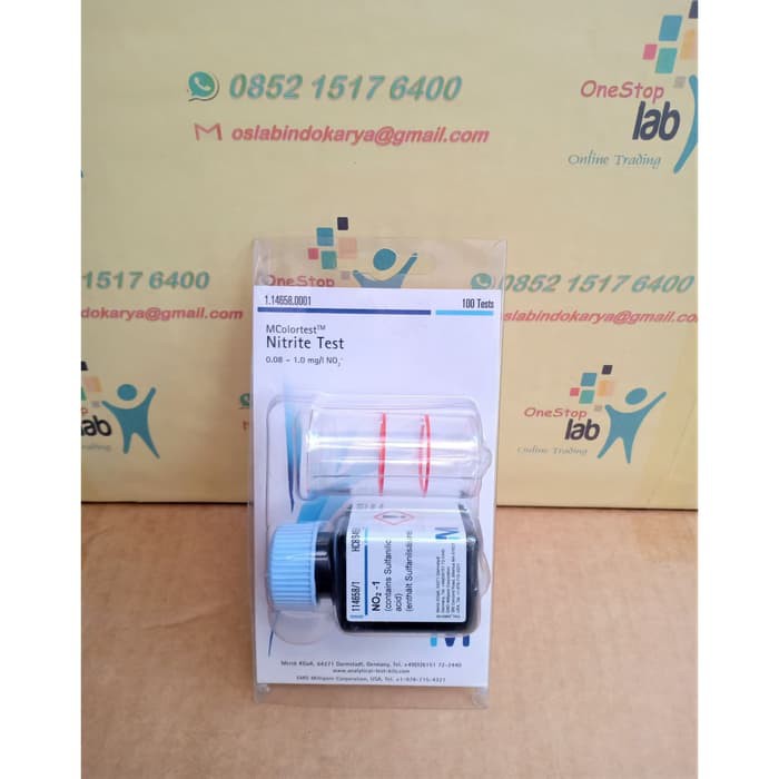 MERCK 114658 Nitrite Test Kit freshwater and seawater 100 test