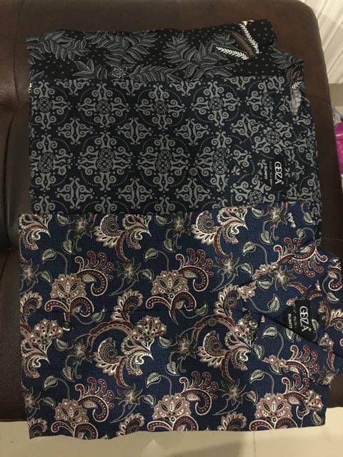 Odza Kemeja Batik Fashion Murah Baju Pria Lengan Panjang Seragam Batik Keluarga