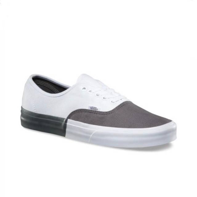 vans authentic blocked pewter true white