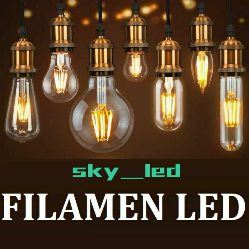 LAMPU FILAMEN LED EDISON CAFE 4W ST64  G45  / 4 WATT / 2 WATT / FILAMEN LAMPU HIAS G45 E27