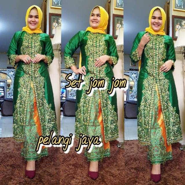Kebaya gamis set jomjom pelangi jaya 2
