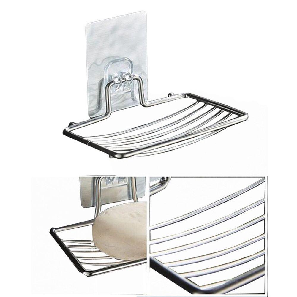 【 ELEGANT 】 Tempat Sabun Vacuum Rak Gantung Drain Rack Keranjang Stainless Steel Rak Penyimpanan Sabun Piring