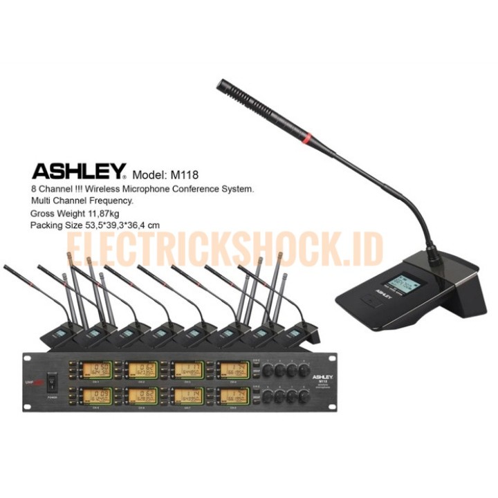 Mic Wireless Podium Ashley M118 (Original)