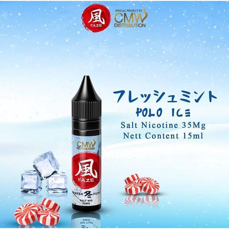 Kaze Winter Fuyu Polo Ice Salt Nic 15ML by Emkay x CMW