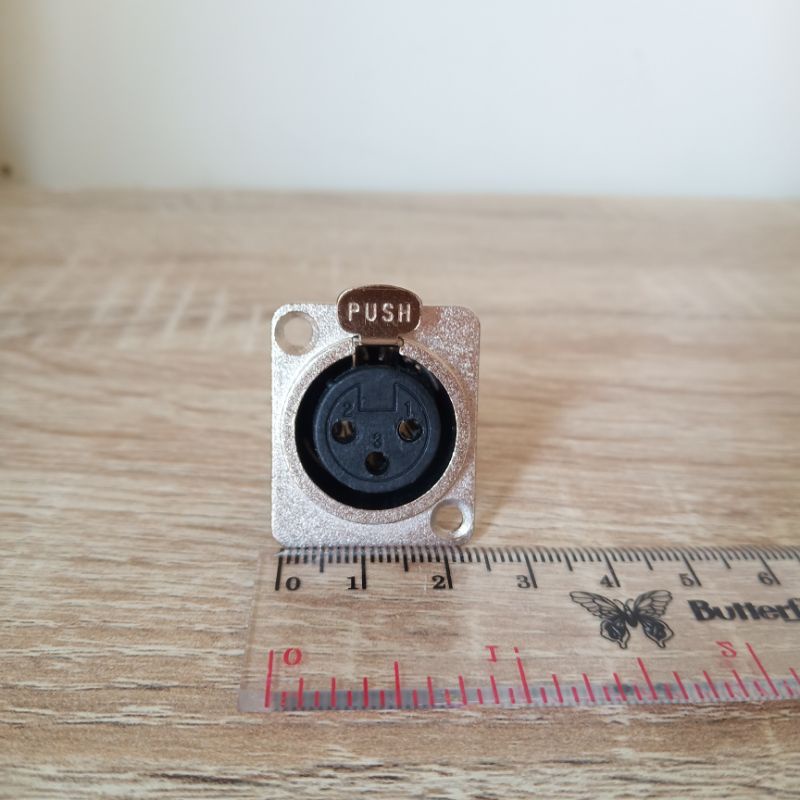 Soket Canon Body Besi (Female) Soket Canon Sasis 5836