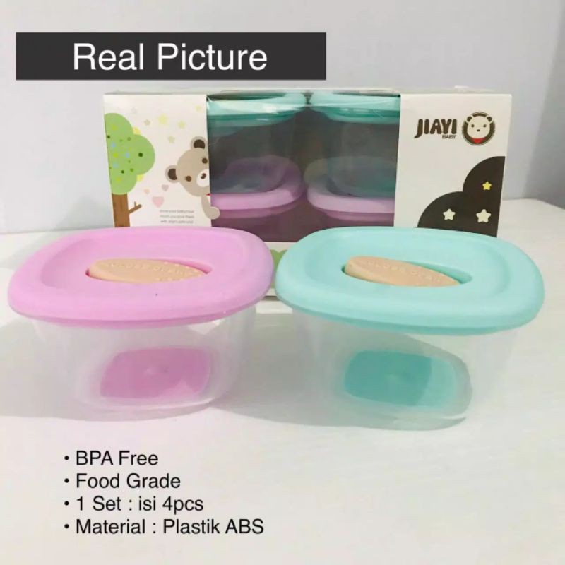 JIAYI WADAH MPASI BAYI | MICROWAVE &amp; STERILIZER SAVE | BPA FREE KEDAP DAN ANTI BOCOR