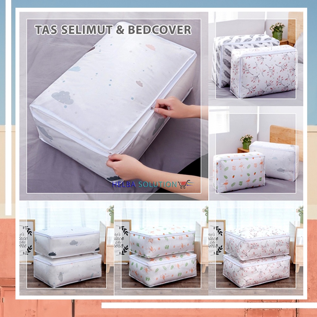 TAS Tempat Penyimpanan Bedcover Selimut Bantal Pakaian Anti Debu Dust Cover Storage Bag