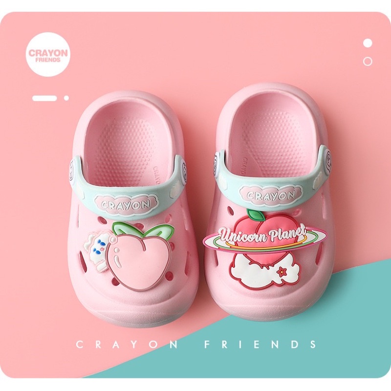 Sandal Anak Anak / Sendal Anak Laki Laki / Sendal Anak Perempuan/ Sandal Karet Model Croc Anak/ Sandal Slip On Karet Anak/ Sandal Slip On Anak Pengikat Kaki/ Sandal Anak EVA/ Sendal Crayon Anak/ Kids Sandal / Kids Flip Flop/ Kids EVA Rubber Shoes