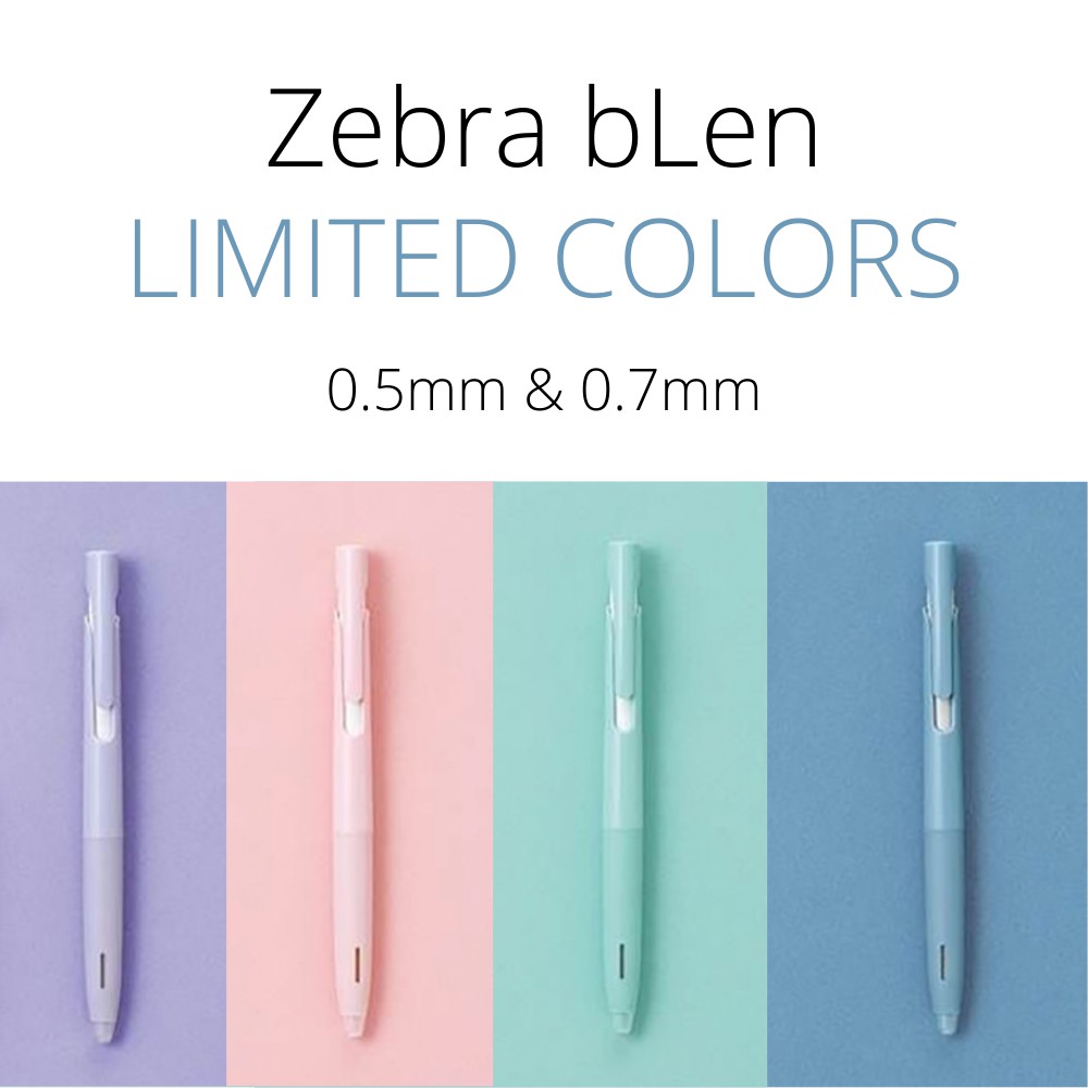 

Zebra bLen by Nendo Limited Pastel Colors Ballpoint Pen Emulsion Ink 0.5mm 0.7mm Limited Edition