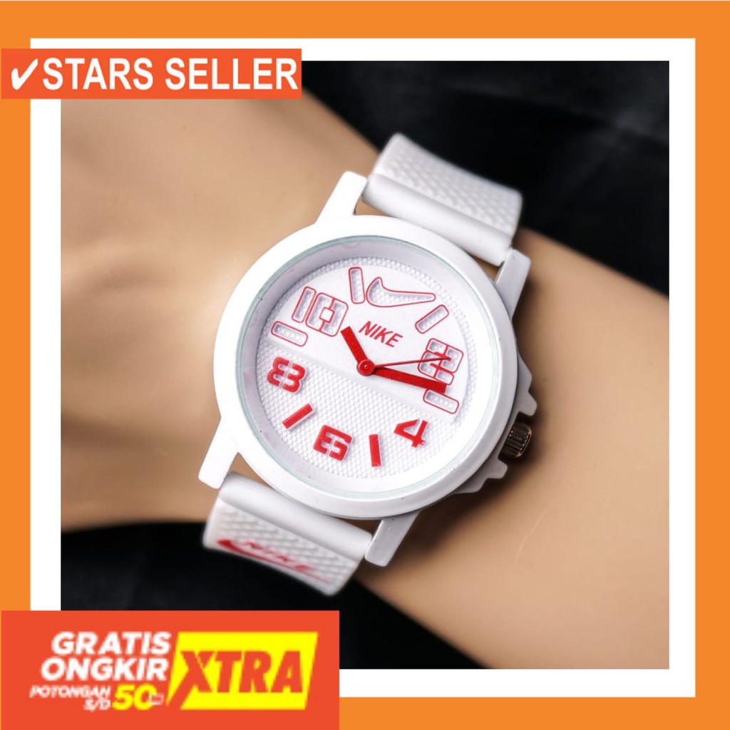 JAM TANGAN GROSIR MURAH LELAKI ANTI KARAT AIR LAKI / Jam Tangan Sport - Nike - Analog  - 1 Kg Muat