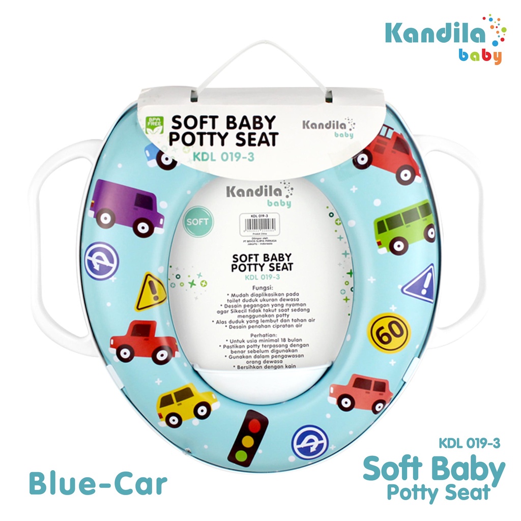 KANDILA BABY SOFT TOILET SEAT KDL019-3 / KURU HANDLE POTTY / POTTY SEAT TOILET