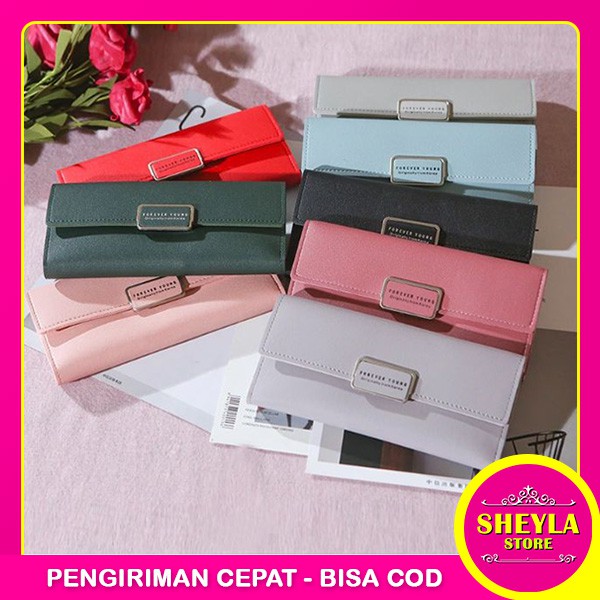 Dompet Wanita Panjang Forever Young Korea Import Original 