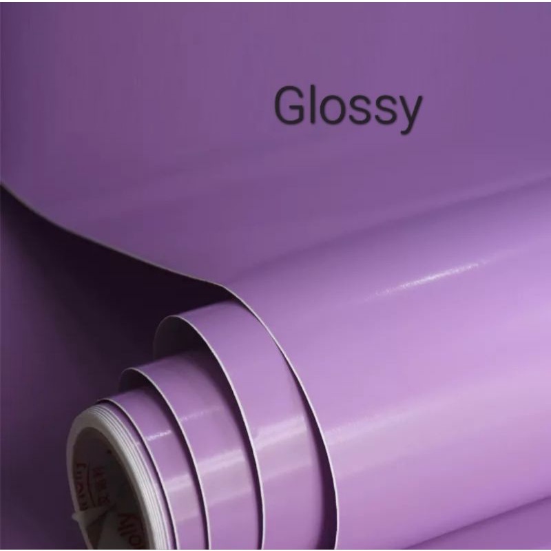 Sticker Anolly G1026 M2026 Light Purple Ungu Lilac Glossy Doff