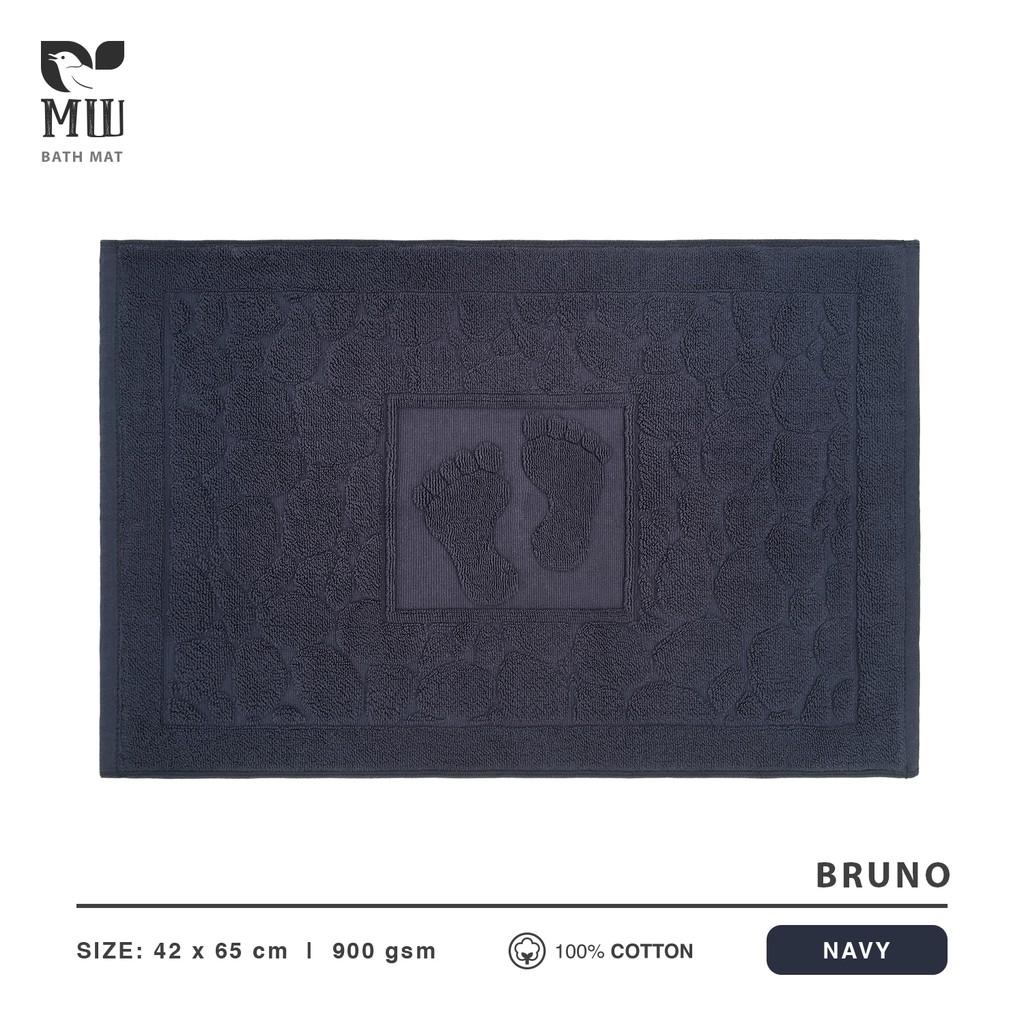 Keset Terry Palmer Morning Whistle BRUNO / Keset Mandi / Bath Mat 100% cotton 42 x 65 cm