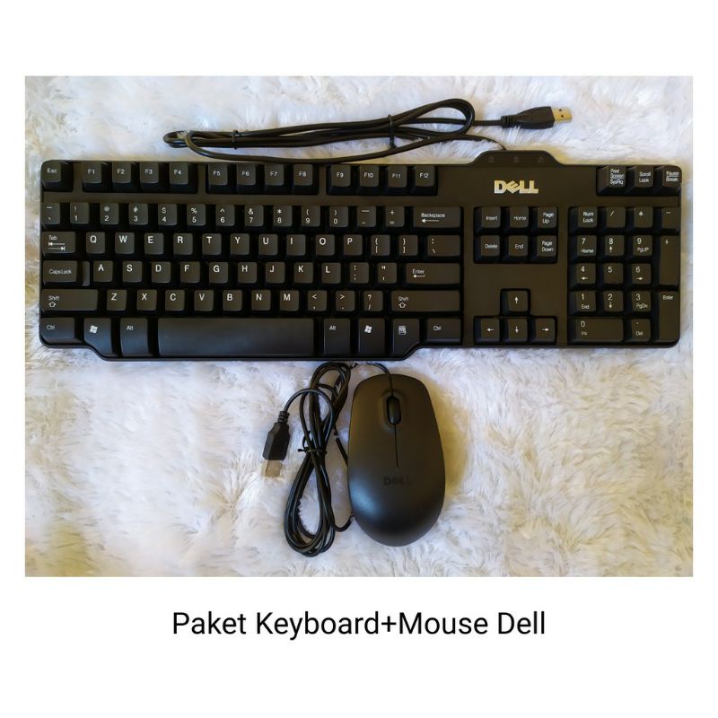 Paket Hemat Keyboard Dell + Mouse Dell