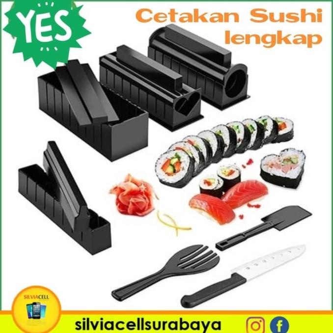 >>>>>] Sushi Maker Kit Alat Cetakan Kimbab Pencetak Nasi Makanan Jepang Korea
