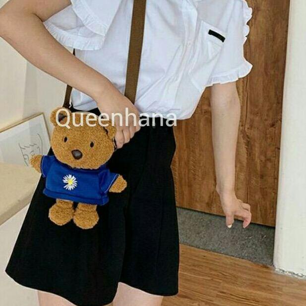 ۝ Tas Selempang Boneka Beruang / Tas Boneka Lucu ♣