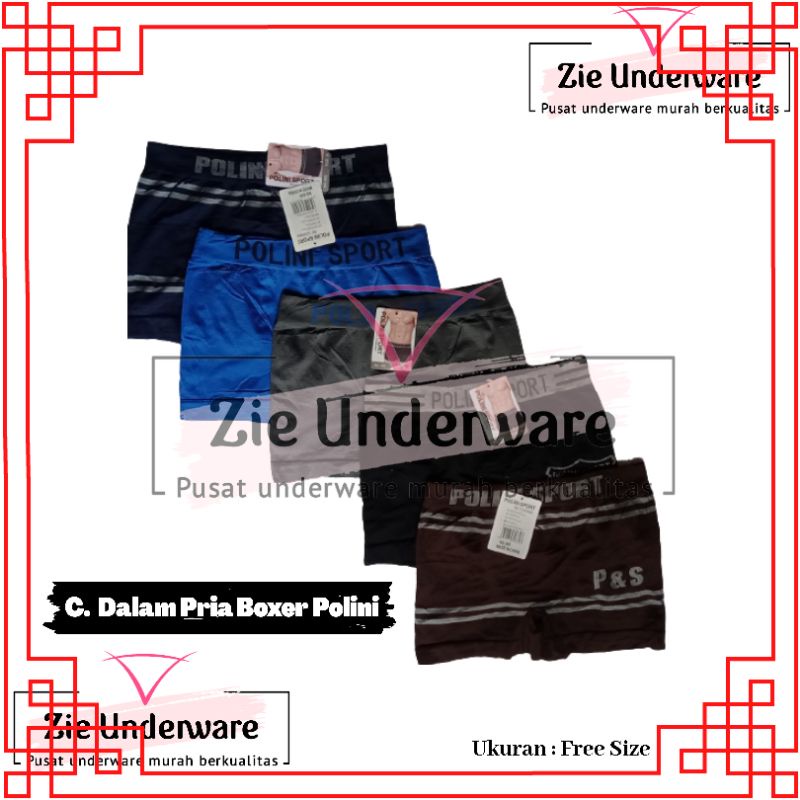 Celana Dalam Boxer Pria (merk Polini)