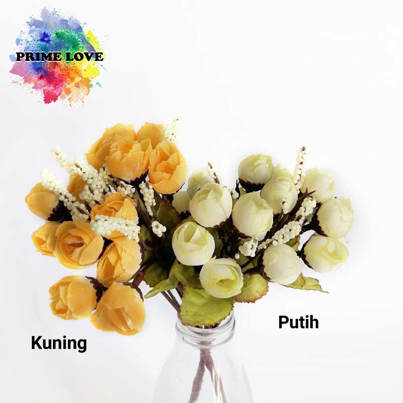 Bunga Artificial Bunga Plastik Tulip utk Dekorasi Hiasan dan Buket Wedding - AF09-7