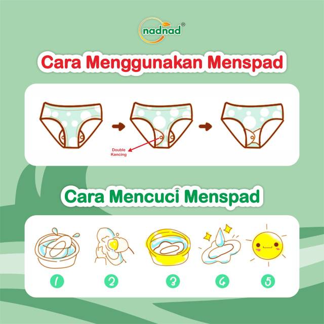 Pembalut Kain Cuci Ulang Nadnad Menspad Murah Day Nite Panty [ Bunda Altaf ]