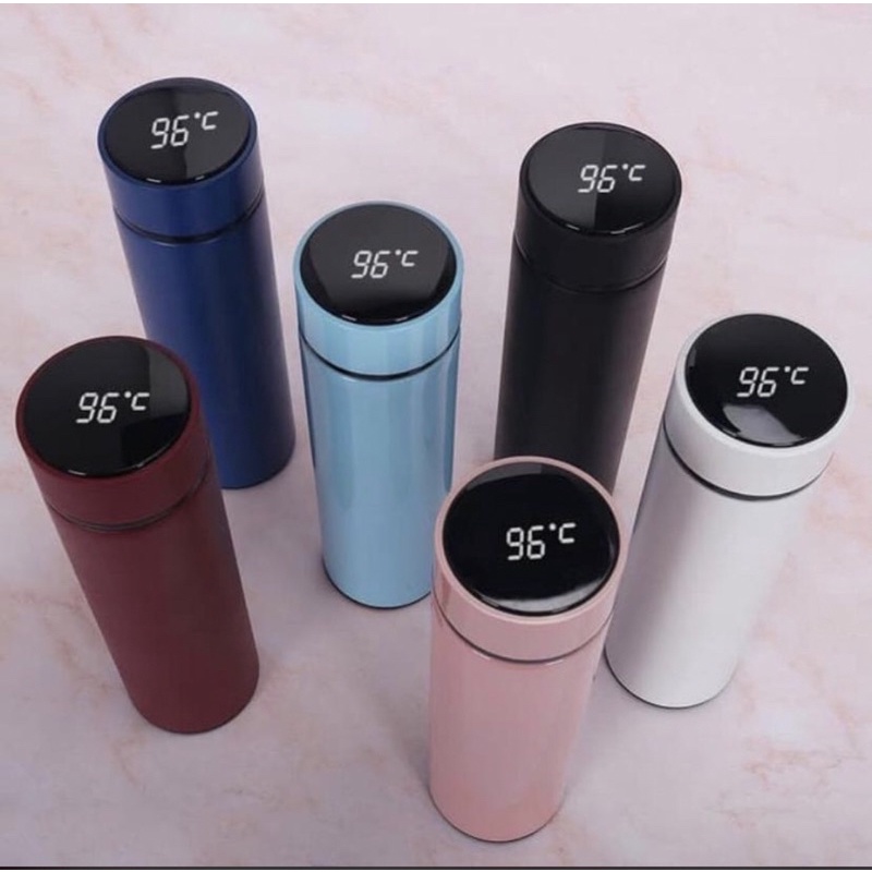 Termos Thermos LED Suhu Temperatur celcius digital stainless tumbler botol minum starbucks air panas