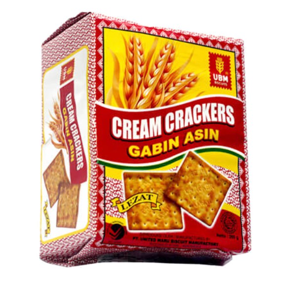 UBM Cream Crackers Gabin Asin 245 gr Biskuit Snack Kraker Murah