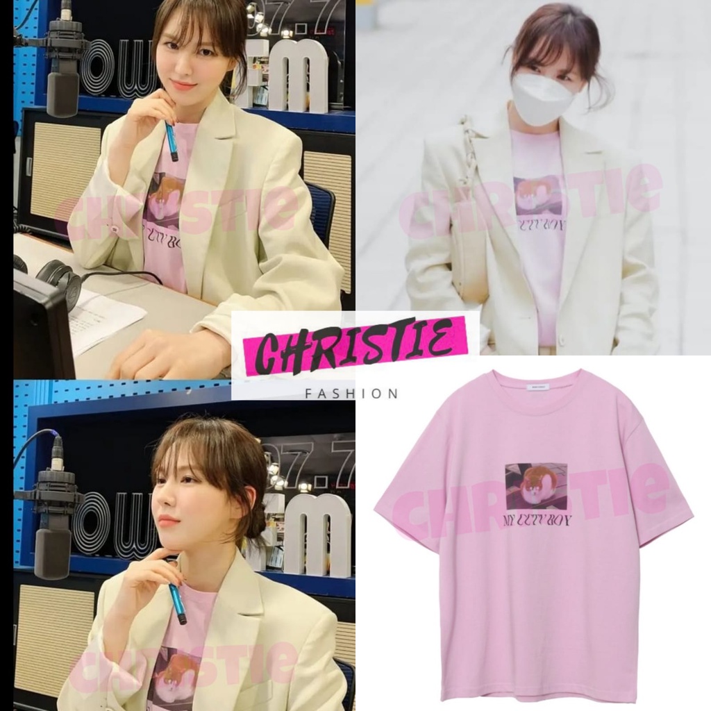 [COD] KAOS MY CCTV PET WENDY S-XXL 13 WARNA / T-SHIRT KPOP RED VELVET REVELUV SONSHINES RV SEUNGWAN 