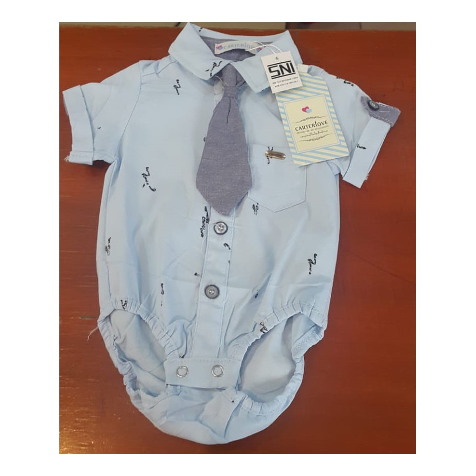 Kemeja Jumper+Dasi Panjang 2W/ Baju Bayi Laki