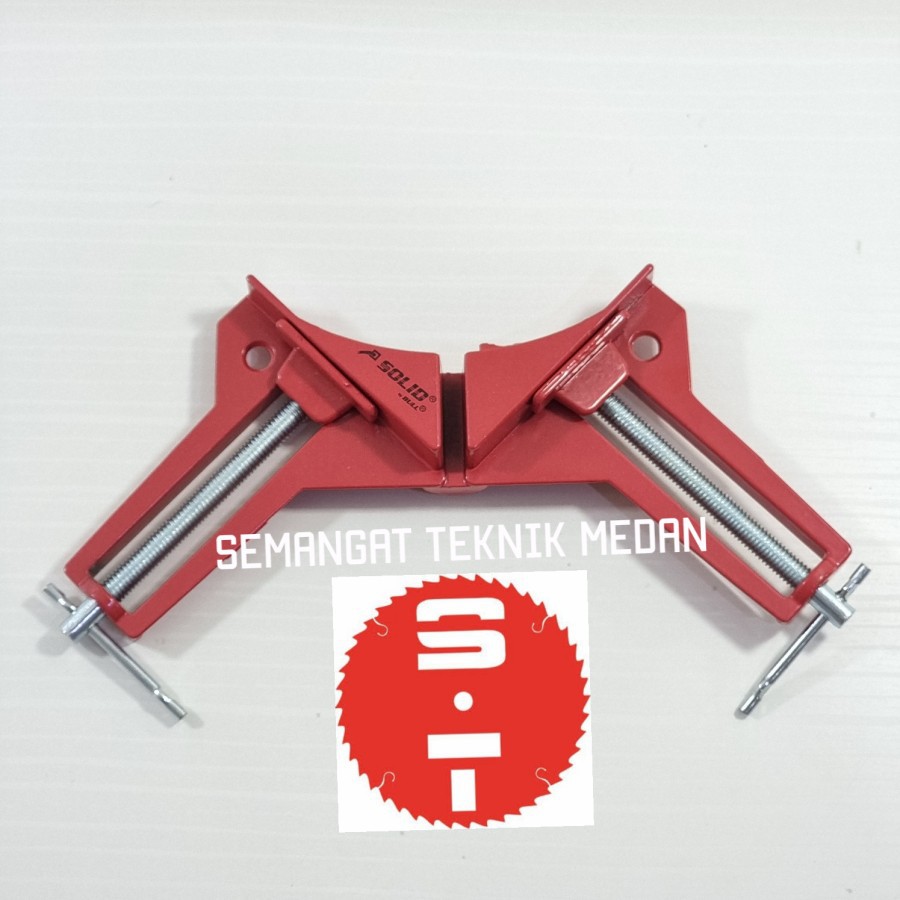 RAGUM BAIS CATOK SUDUT MITRE CORNER CLAMP 90mm 9 cm MERAH SOLID BULL