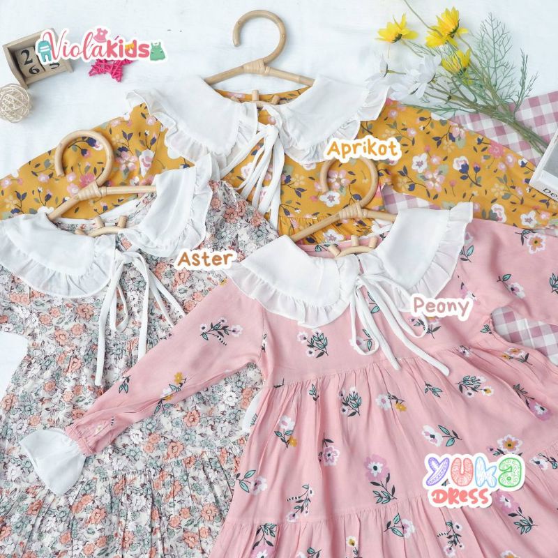 VIOLA KIDS YUKA DRESS ANAK PEREMPUAN | gamis anak perempuan terbaru