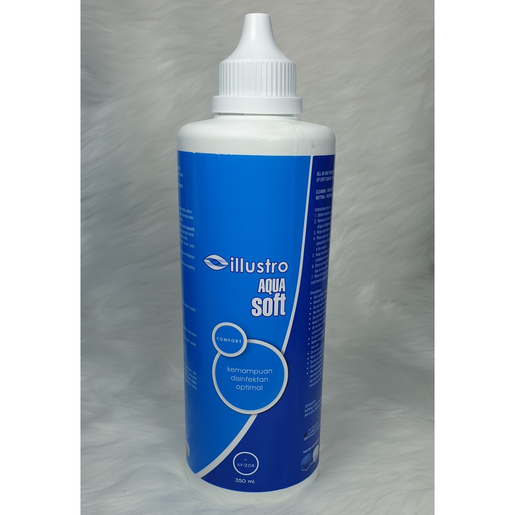 Cairan Pembersih softlens Aquasoft 350ml / Aqua soft Illustro
