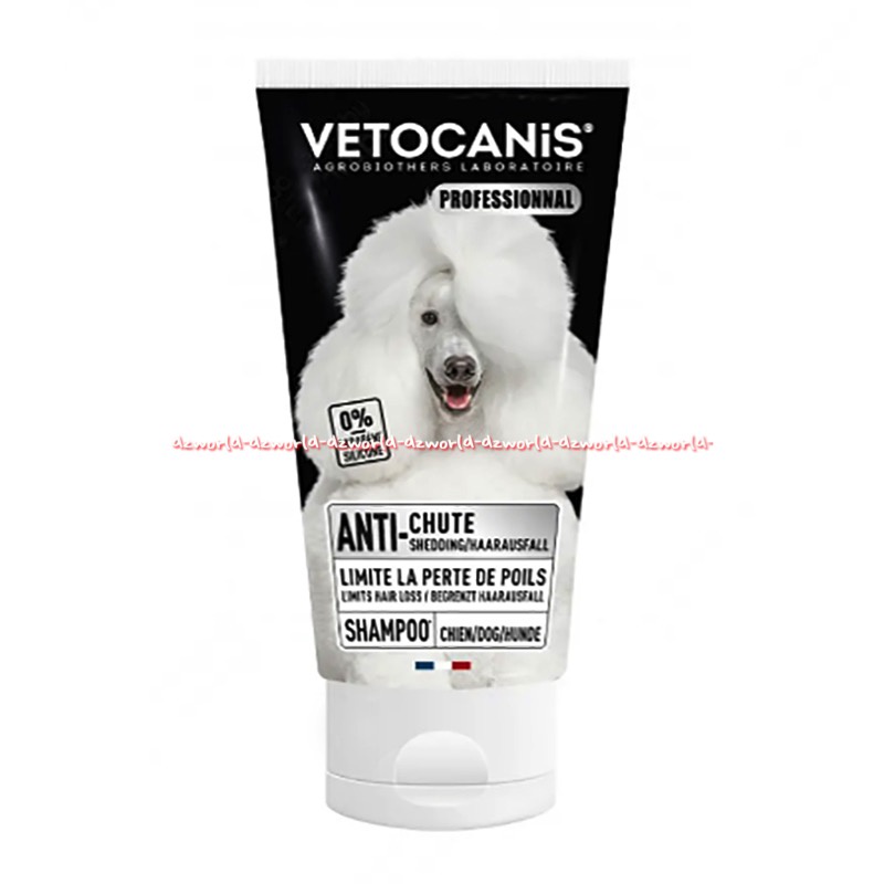 Vetocanis Professionnal 300ml Dog Shampo Anjing Anti Odeurs Chute Allergenique Demange Groowming Anjing Hewan Tube Vetocanic Vetocani Fetocanis