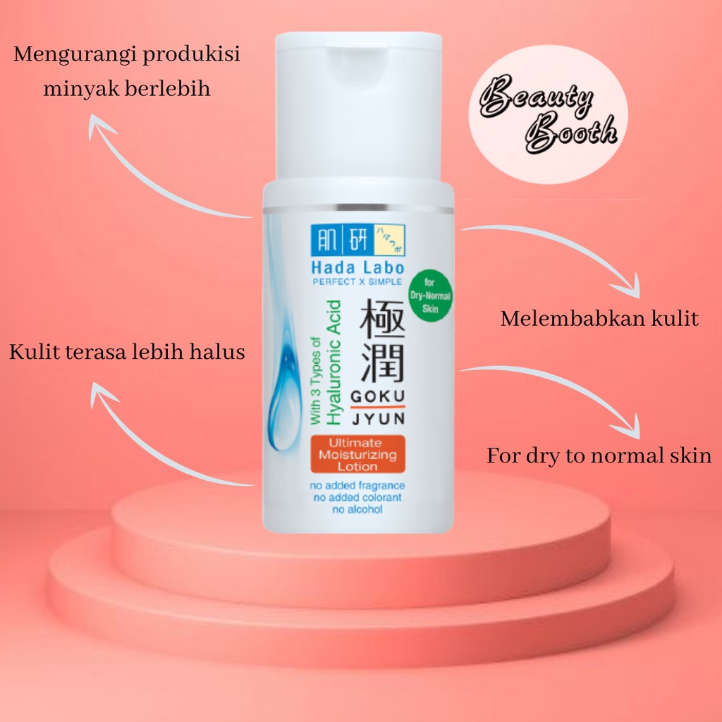 HADA LABO Gokujyun Ultimate MOISTURIZING LOTION 30Ml Orange KECIL (FOR DRY NORMAL SKIN)