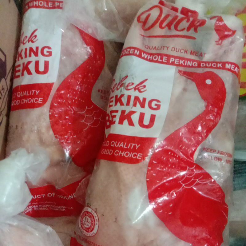 

Bebek Peking Frozen berat 1kg-1.1kg/Bebek parting 1kg