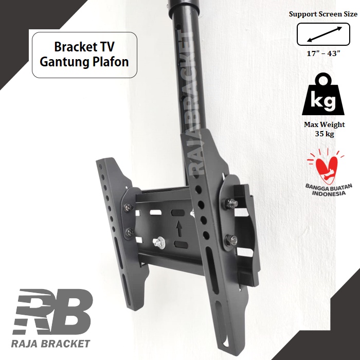 Braket tv Breket tv Bracket tv gantung plafon tv lcd led 17 22 24 27 32 40 43 inch waterpass untuk semua merk tv