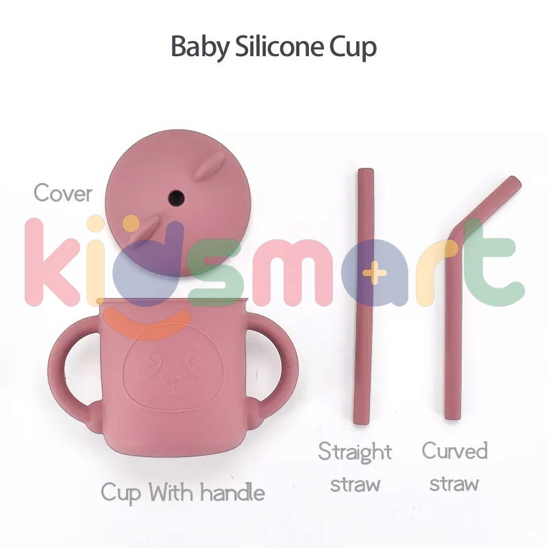 KIDSMART Ear Cup Bayi / Minuman Bayi / Gelas Bayi Silikon / Silicon Cup Baby