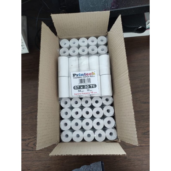 

BARU! Kertas Struk kasir Thermal 57x30 58x30 57x31 58x31 printer Bluetooth, EDC, Link, SPBU
