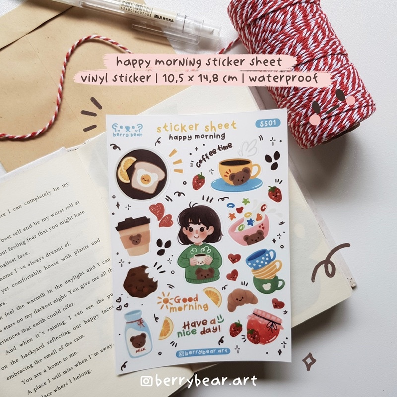 

Happy Morning Sticker Sheet | Deco Planner Sticker