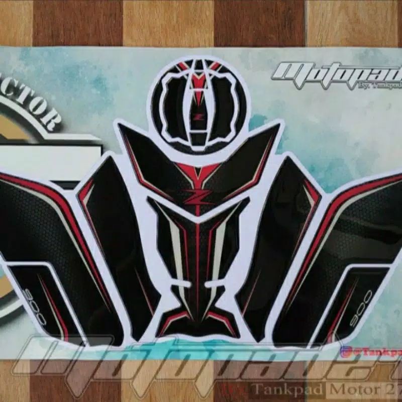 stiker sticker tanki tankpad resin kawasaki Z 900 timbul premium