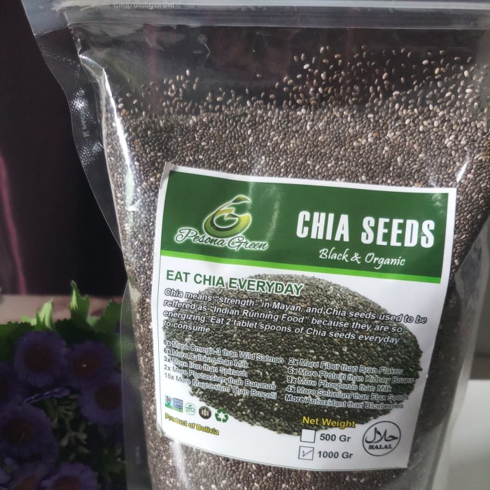 

Q12S Chia Seed Organik Meksiko Kemasan 500Gr D51qs