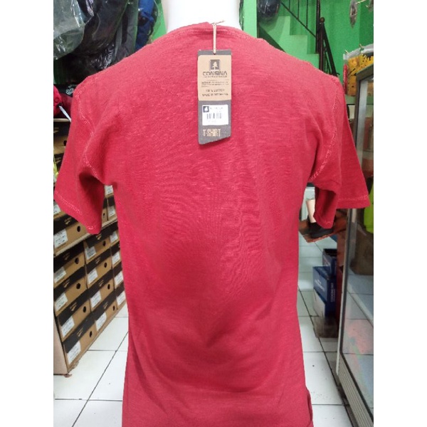 Kaos lengan pendek Consina premium slub 04 Ruby red