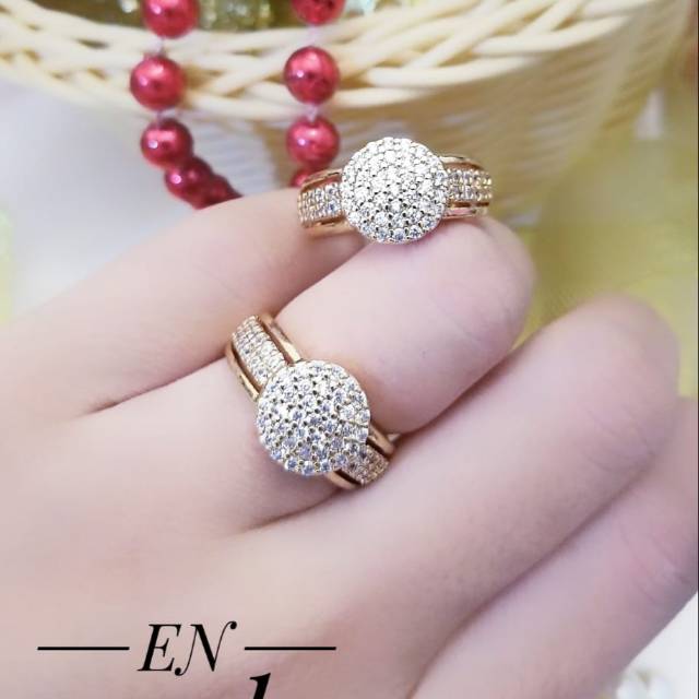 Xuping cincin lapis emas 24k 1206b