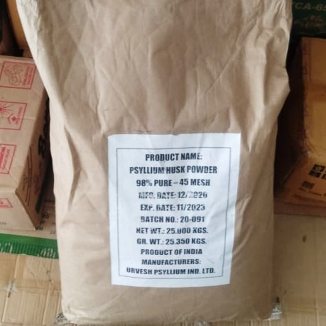 

BISA COD Organic Psyllium Husk 98% Pure / 25kg