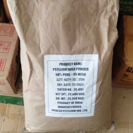 

BISA COD Organic Psyllium Husk 98% Pure / 25kg