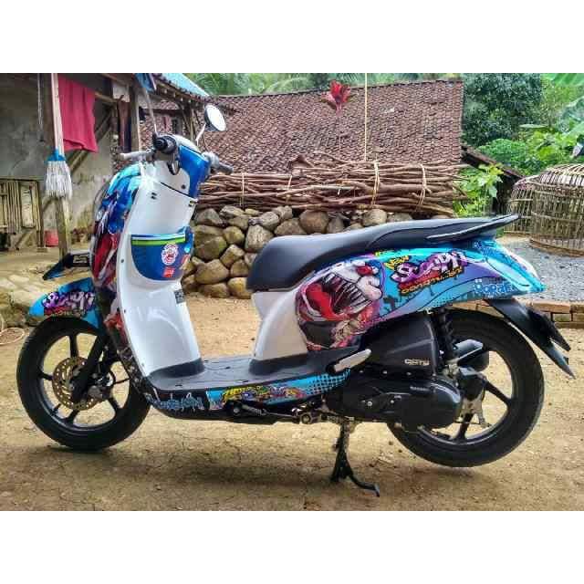 Original Decal Striping Motor Honda Scoopy All Series Motif