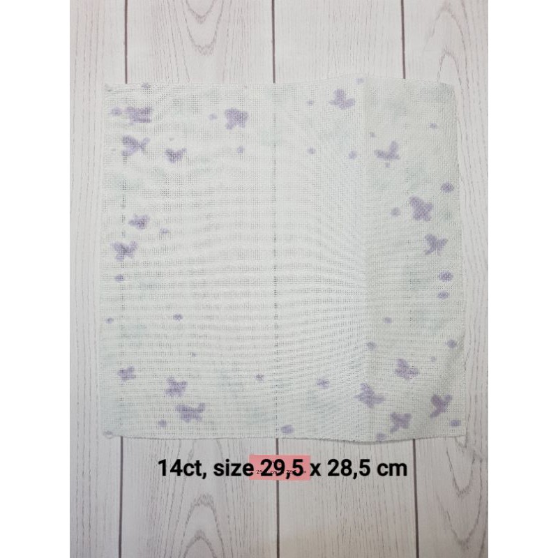 Kain Dyed Aida 14ct untuk Kristik/Cross Stitch