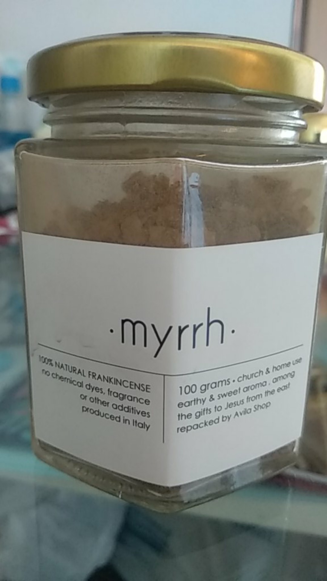 Incense  Dupa Myrrh 100 Gram Liturgi Katolik