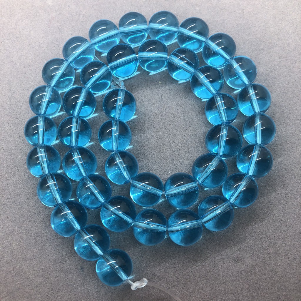 Lake Blue Quartz Crystal Beads