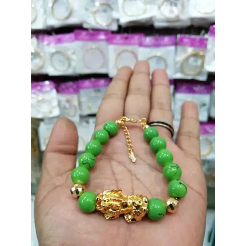 Gelang rangan wanita //perhiasan lapis emas //gelang pixu //gelang